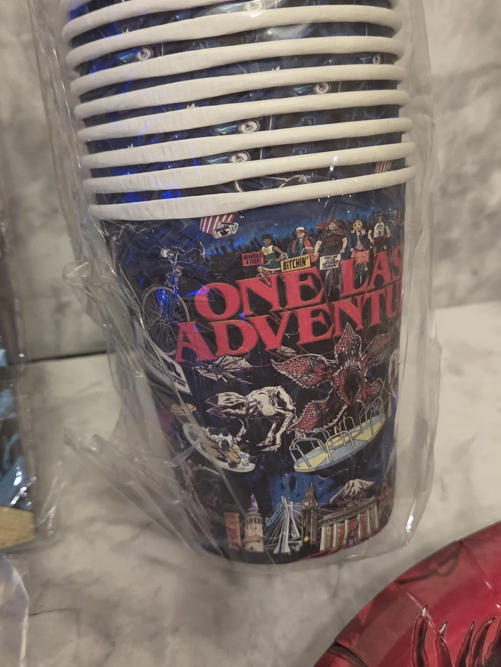 88 Piece Stranger Things Themed Birthday Party Tableware Set